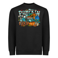 Black pumpkin farm Heavyweight Sweatshirt - SublimationCraftShop