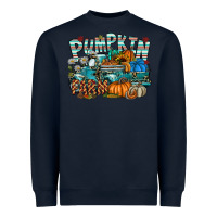 Navy pumpkin farm Heavyweight Sweatshirt - SublimationCraftShop