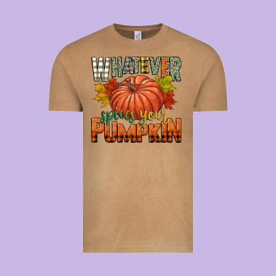 Whatever Spices Your Pumpkin Vintage Tee Designed By Cowgirlartshop