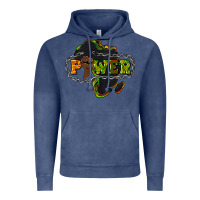 Vintage Denim Power Black History Vintage Hoodie - HowdyJamesFarm