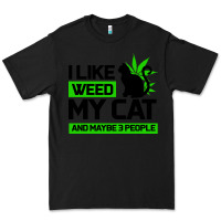 Black Cat Weed I Like My Cat Gift Premium Tee - Bettercallsaul