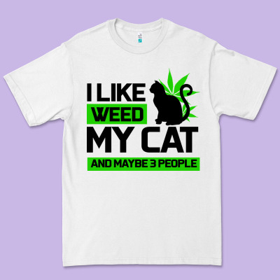 Cat Weed I Like My Cat Gift Premium Tee Designed By Bettercallsaul