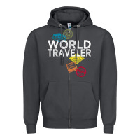 Smoke world traveler passport stamp gift shirt for men and women t shirt Zipper Hoodie - trangStudio