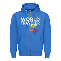 True Royal world traveler passport stamp gift shirt for men and women t shirt Zipper Hoodie - trangStudio