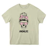 Mossy Pink Flower Mom Skull Heavy Core Tee - Bettercallsaul