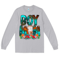 Moon Dust Boy Mom Flowers Cow Long Sleeve Tee - CowCowDesign