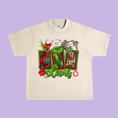 Cna  Certified Nursing Assistant Claus Urban Heavy Tee Designed By Cowgirlartshop