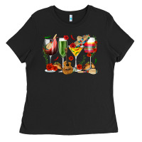 Black Mexico Wine Glasses Ladies Tee - texasbilliewilder