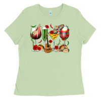 Matcha Mexico Wine Glasses Ladies Tee - texasbilliewilder
