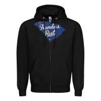 Black travelers rest south carolina sc map Zipper Hoodie - trangStudio