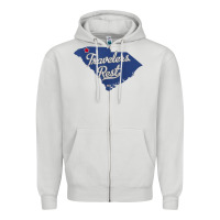 Dove Grey travelers rest south carolina sc map Zipper Hoodie - trangStudio