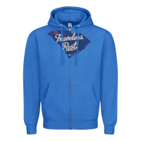 True Royal travelers rest south carolina sc map Zipper Hoodie - trangStudio