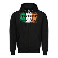 Black Tiocfaidh Ar La Vintage Ireland Irish Flag Gifts For Men Zipper Hoodie - trangStudio