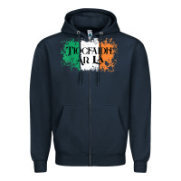 Navy Tiocfaidh Ar La Vintage Ireland Irish Flag Gifts For Men Zipper Hoodie - trangStudio