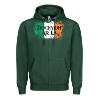 Sports Green Tiocfaidh Ar La Vintage Ireland Irish Flag Gifts For Men Zipper Hoodie - trangStudio