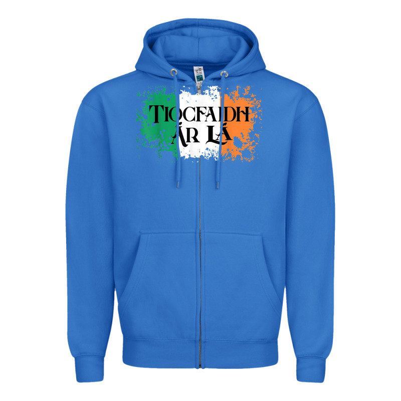Tiocfaidh Ar La Vintage Ireland Irish Flag Gifts For Men Zipper Hoodie by trangStudio | Teevron