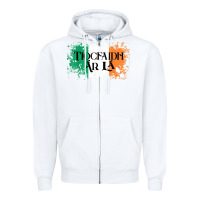 White Tiocfaidh Ar La Vintage Ireland Irish Flag Gifts For Men Zipper Hoodie - trangStudio