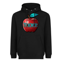 Black apple teacher Heavyweight Hoodie - BarkalooDesign