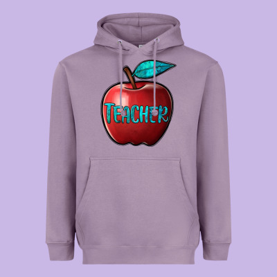 Apple Teacher Heavyweight Hoodie Designed By Barkaloodesign