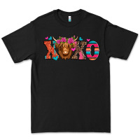Black xoxo valentine's day highland cow Premium Tee - Jasminsmagicworld