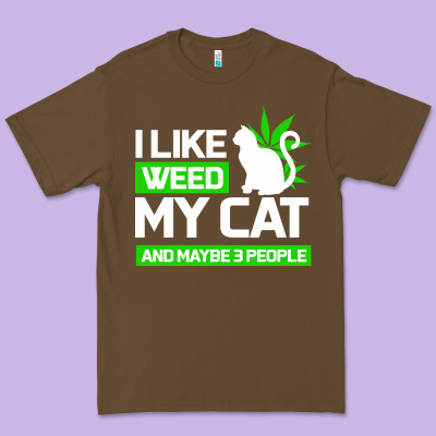 Cat Weed I Like My Cat Gift Premium Tee Designed By Bettercallsaul
