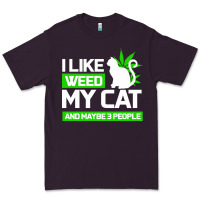 Plum Cat Weed I Like My Cat Gift Premium Tee - Bettercallsaul