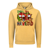 Vintage Mustard Feliz Navidad Christmas Mexico Vintage Hoodie - HowdyJamesFarm