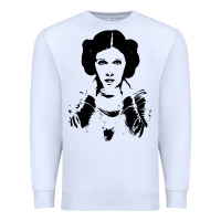 White vintage leia Premium Sweatshirt - trangStudio