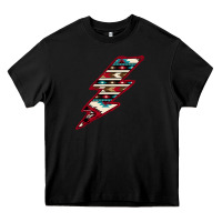 Black Western Aztec Pattern Lightning Heavy Core Tee - Bettercallsaul