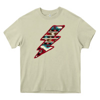 Mossy Western Aztec Pattern Lightning Heavy Core Tee - Bettercallsaul