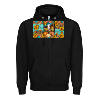 Black Fall cow Zipper Hoodie - Artiststas