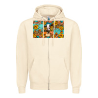 Sandshell Fall cow Zipper Hoodie - Artiststas