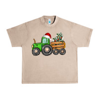 French Oak christmas tractor Urban Heavy Tee - CowGirlArtShop