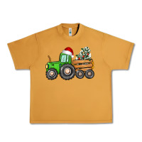 Peanut Butter christmas tractor Urban Heavy Tee - CowGirlArtShop