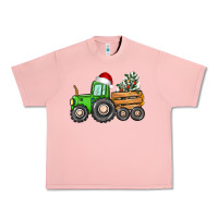 Salmon christmas tractor Urban Heavy Tee - CowGirlArtShop