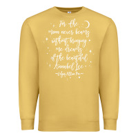 Antique Gold edgar allan poe literary gift, annabel lee quote gothic poet t shirt Premium Sweatshirt - trangStudio