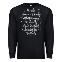 Black edgar allan poe literary gift, annabel lee quote gothic poet t shirt Premium Sweatshirt - trangStudio