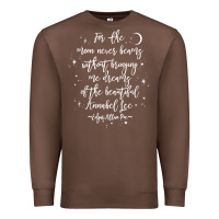 Chestnut edgar allan poe literary gift, annabel lee quote gothic poet t shirt Premium Sweatshirt - trangStudio