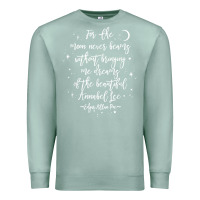 Seafoam edgar allan poe literary gift, annabel lee quote gothic poet t shirt Premium Sweatshirt - trangStudio
