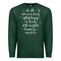Sports Green edgar allan poe literary gift, annabel lee quote gothic poet t shirt Premium Sweatshirt - trangStudio