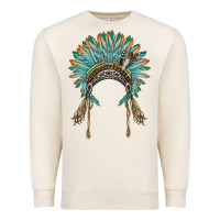 Sandshell native american headdress turquise Premium Sweatshirt - BarkalooDesign