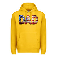 Lemon American Flag Dad 4th of July Premium Hoodie - LillyAllenDesigns