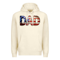 Sandshell American Flag Dad 4th of July Premium Hoodie - LillyAllenDesigns