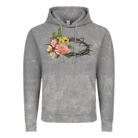 Cloud Rock Crown of thorns floral Easter Vintage Hoodie - CowGirlArtShop
