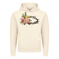 Vintage Artic Crown of thorns floral Easter Vintage Hoodie - CowGirlArtShop