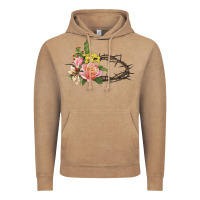 Vintage Coffee Crown of thorns floral Easter Vintage Hoodie - CowGirlArtShop
