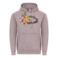 Vintage Zinc Crown of thorns floral Easter Vintage Hoodie - CowGirlArtShop