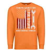 Carrot That_s What I Do I Fix Stuff And I Know Things American Flag Premium Sweatshirt - trangStudio