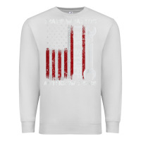 Dove Grey That_s What I Do I Fix Stuff And I Know Things American Flag Premium Sweatshirt - trangStudio