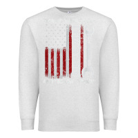 Oatmeal Heather That_s What I Do I Fix Stuff And I Know Things American Flag Premium Sweatshirt - trangStudio